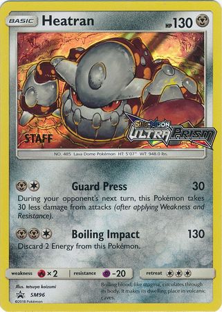 Heatran (SM96) (Staff Prerelease Promo) [Sun & Moon: Black Star Promos] | Gamers Paradise