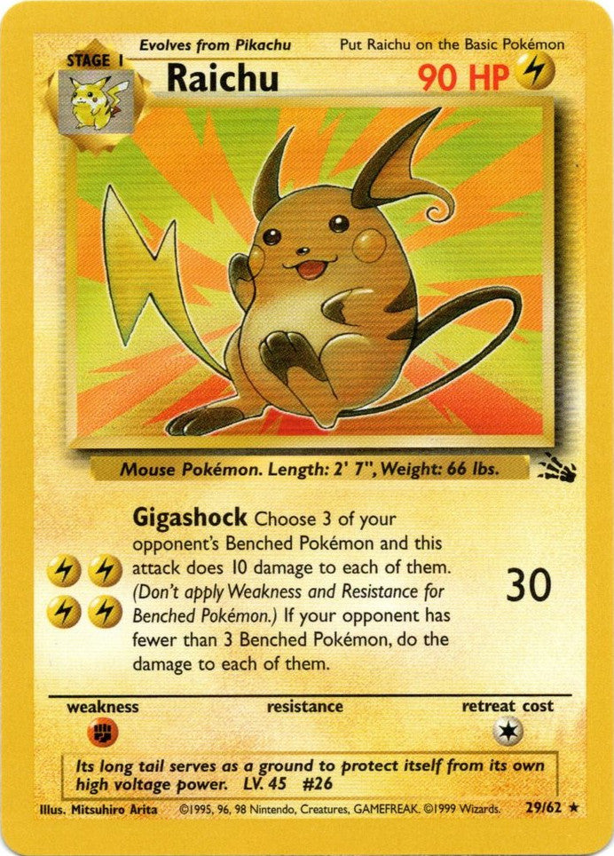 Raichu (29/62) [Fossil Unlimited] | Gamers Paradise