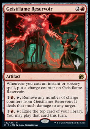 Geistflame Reservoir (Promo Pack) [Innistrad: Midnight Hunt Promos] | Gamers Paradise