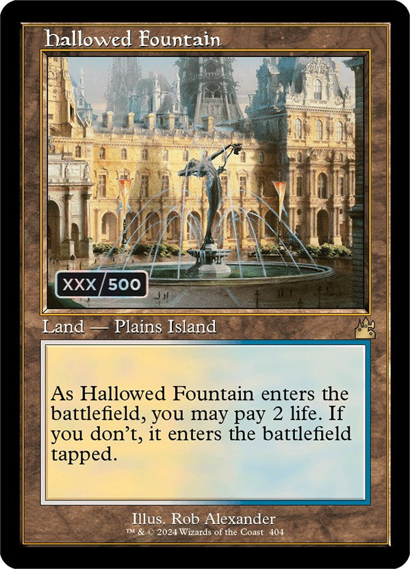 Hallowed Fountain (Retro) (Serialized) [Ravnica Remastered] | Gamers Paradise