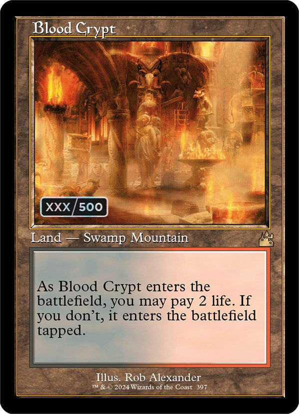 Blood Crypt (Retro) (Serialized) [Ravnica Remastered] | Gamers Paradise