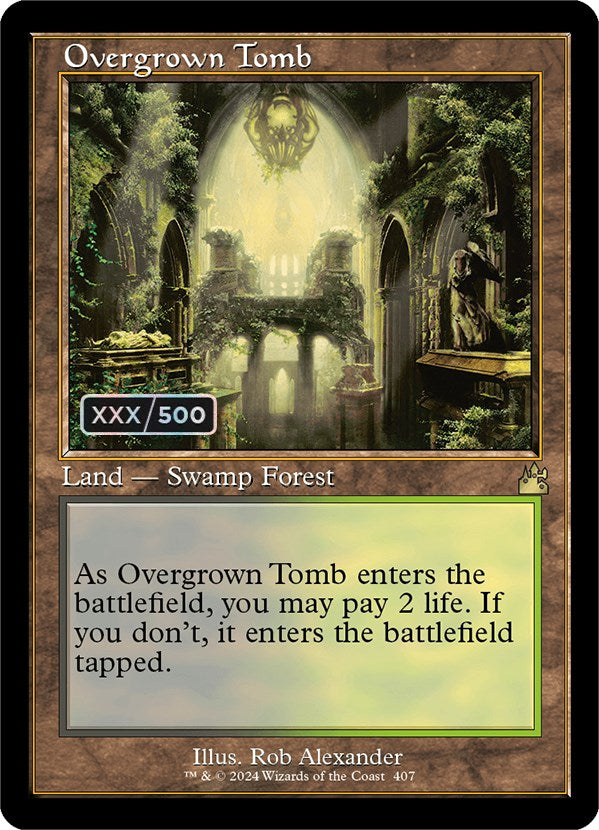Overgrown Tomb (Retro) (Serialized) [Ravnica Remastered] | Gamers Paradise