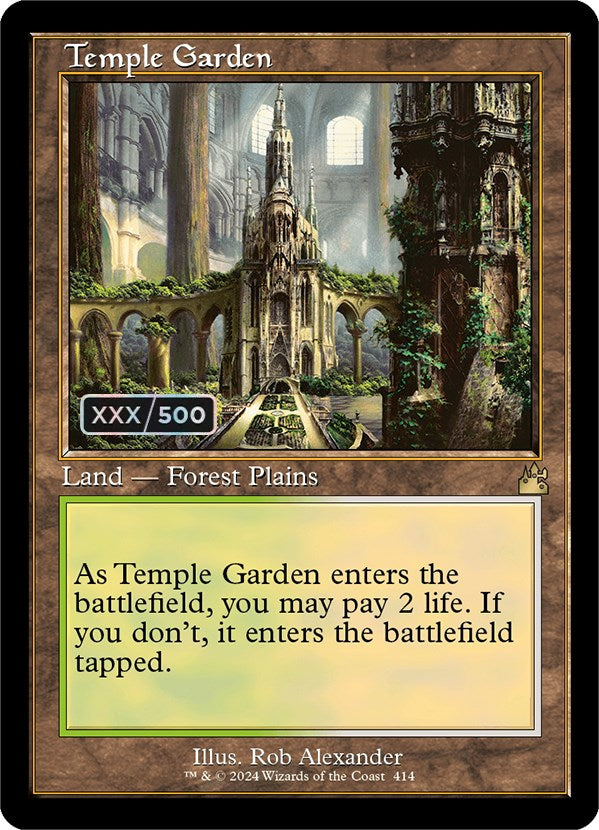Temple Garden (Retro) (Serialized) [Ravnica Remastered] | Gamers Paradise