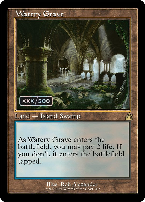 Watery Grave (Retro) (Serialized) [Ravnica Remastered] | Gamers Paradise