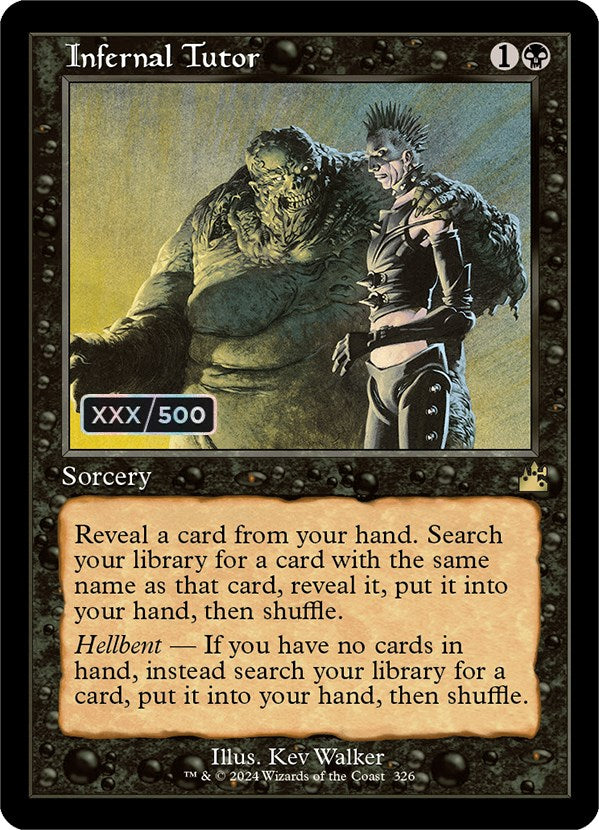 Infernal Tutor (Retro) (Serialized) [Ravnica Remastered] | Gamers Paradise