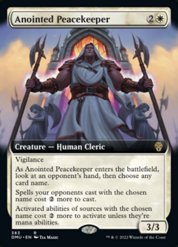 Anointed Peacekeeper (Extended Art) [Dominaria United] | Gamers Paradise