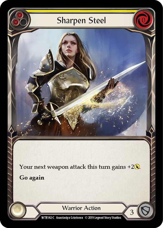 Sharpen Steel (Yellow) [WTR142-C] Alpha Print Normal | Gamers Paradise