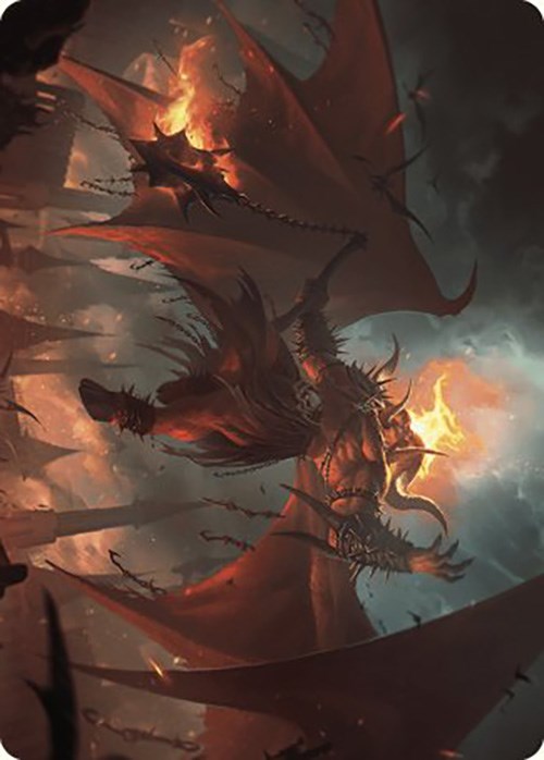 Rakdos, Patron of Chaos Art Card (22/49) [Murders at Karlov Manor Art Series] | Gamers Paradise