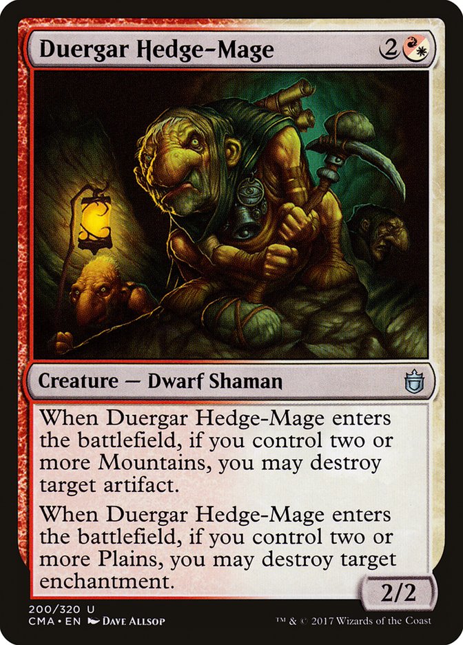 Duergar Hedge-Mage [Commander Anthology] | Gamers Paradise