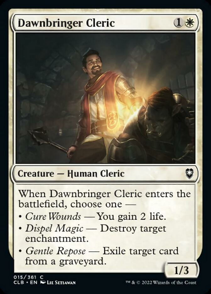 Dawnbringer Cleric [Commander Legends: Battle for Baldur's Gate] | Gamers Paradise