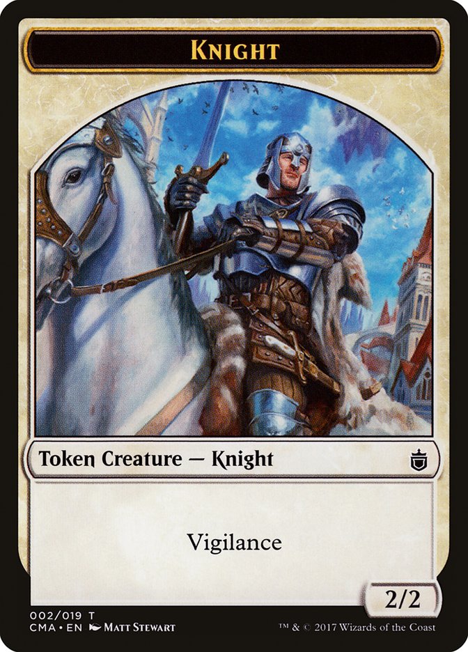 Knight Token [Commander Anthology Tokens] | Gamers Paradise