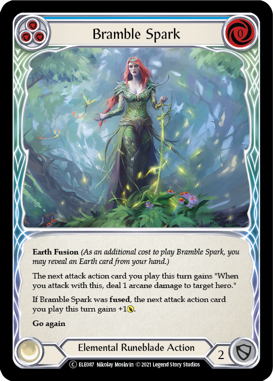 Bramble Spark (Blue) [U-ELE087] Unlimited Rainbow Foil | Gamers Paradise