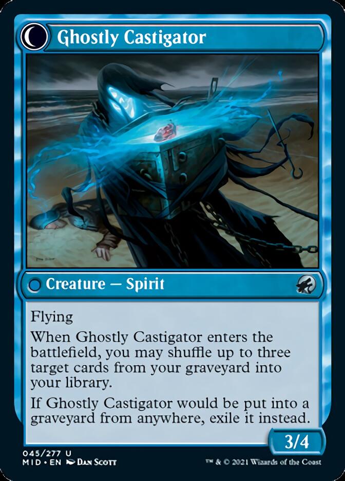 Covetous Castaway // Ghostly Castigator [Innistrad: Midnight Hunt] | Gamers Paradise