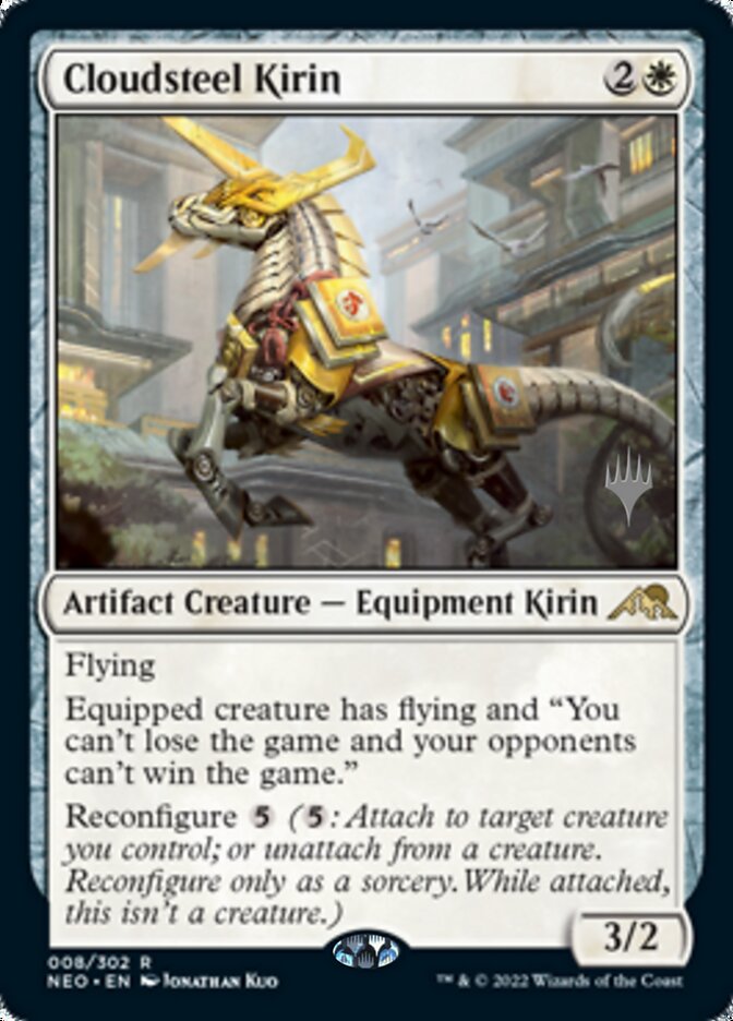 Cloudsteel Kirin (Promo Pack) [Kamigawa: Neon Dynasty Promos] | Gamers Paradise