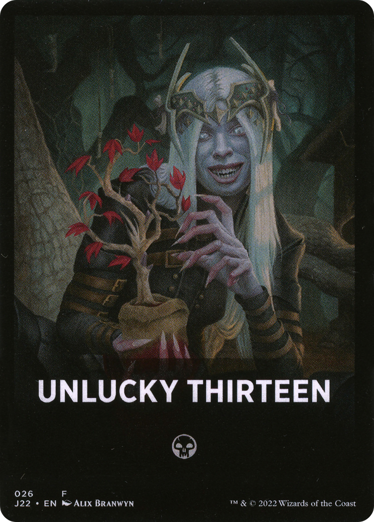 Unlucky Thirteen Theme Card [Jumpstart 2022 Front Cards] | Gamers Paradise