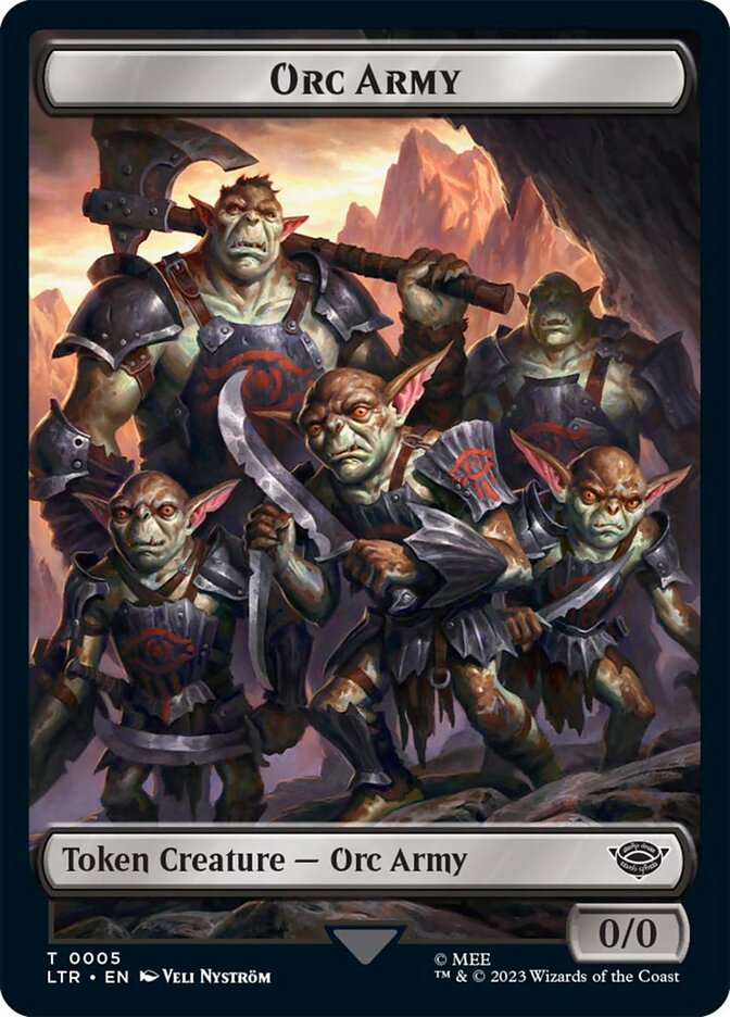 Orc Army Token (05) [The Lord of the Rings: Tales of Middle-Earth Tokens] | Gamers Paradise