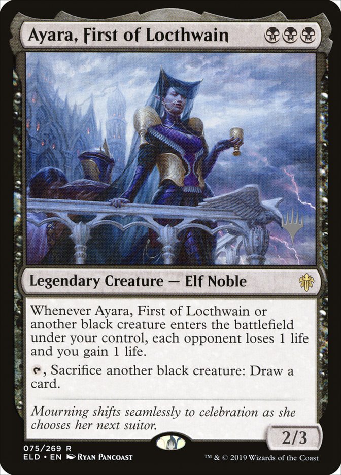 Ayara, First of Locthwain (Promo Pack) [Throne of Eldraine Promos] | Gamers Paradise