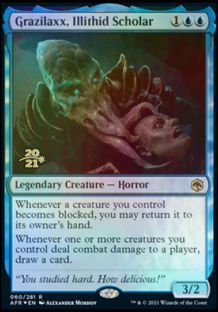 Grazilaxx, Illithid Scholar [Dungeons & Dragons: Adventures in the Forgotten Realms Prerelease Promos] | Gamers Paradise