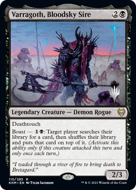 Varragoth, Bloodsky Sire (Promo Pack) [Kaldheim Promos] | Gamers Paradise