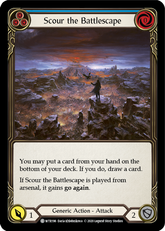 Scour the Battlescape (Blue) [U-WTR196] (Welcome to Rathe Unlimited)  Unlimited Normal | Gamers Paradise