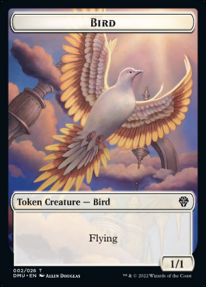 Bird (002) // Treasure Double-Sided Token [Dominaria United Tokens] | Gamers Paradise