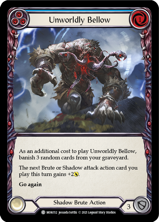 Unworldly Bellow (Blue) [MON152] 1st Edition Normal | Gamers Paradise