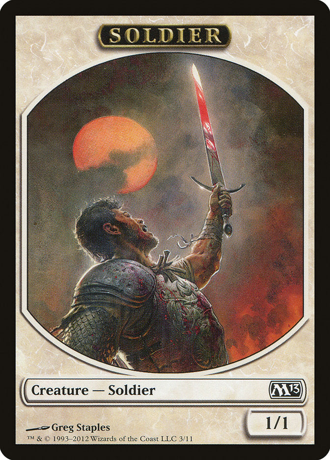 Soldier Token [Magic 2013 Tokens] | Gamers Paradise