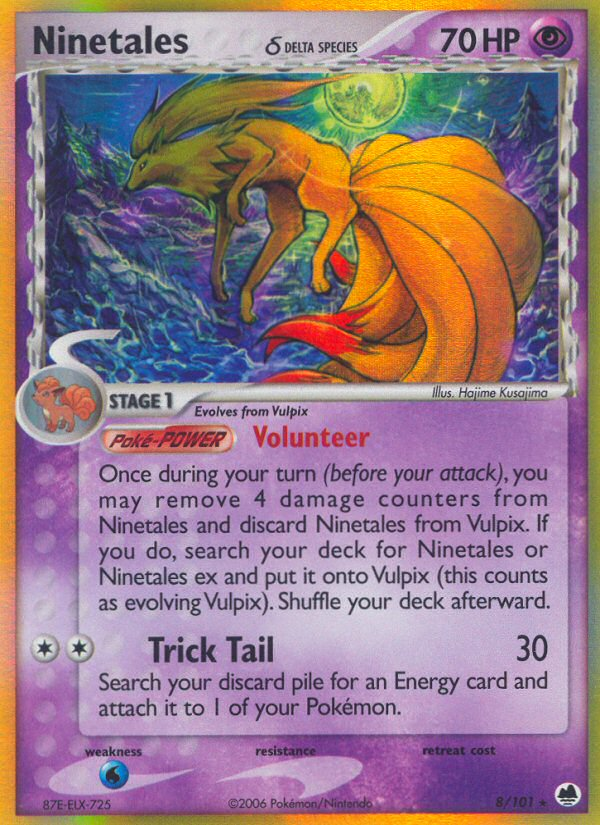 Ninetales (8/101) (Delta Species) [EX: Dragon Frontiers] | Gamers Paradise