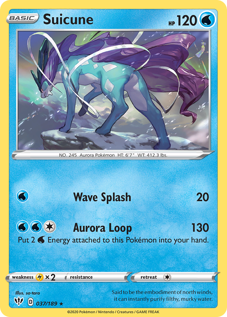 Suicune (037/189) [Sword & Shield: Darkness Ablaze] | Gamers Paradise