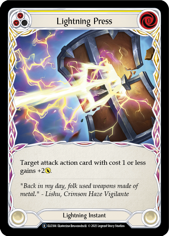 Lightning Press (Yellow) [U-ELE184] Unlimited Normal | Gamers Paradise