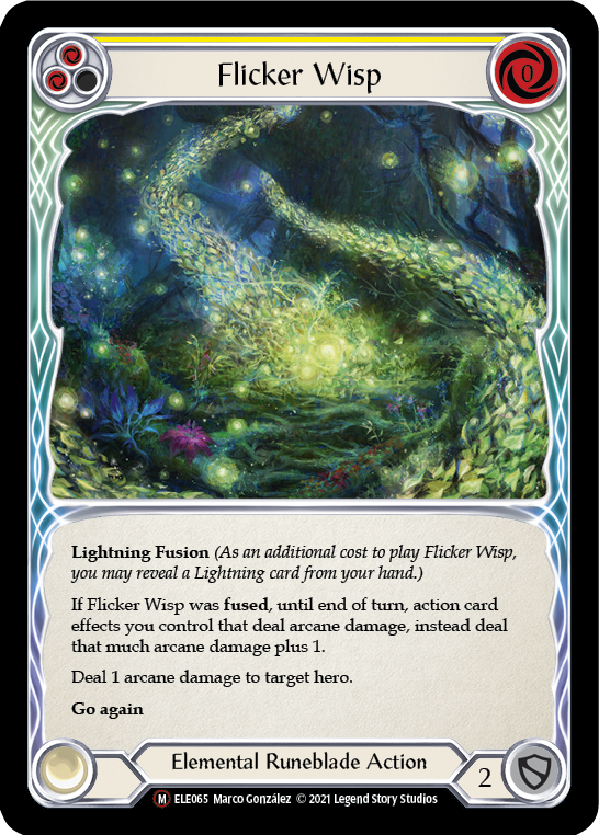 Flicker Wisp [U-ELE065] Unlimited Rainbow Foil | Gamers Paradise