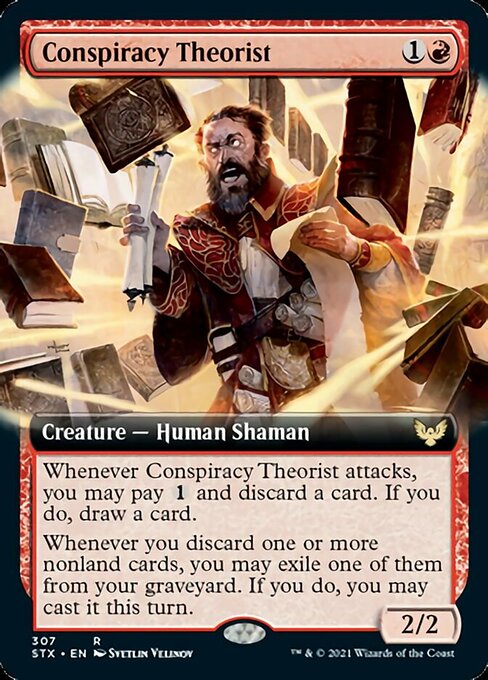 Conspiracy Theorist (Extended Art) [Strixhaven: School of Mages] | Gamers Paradise