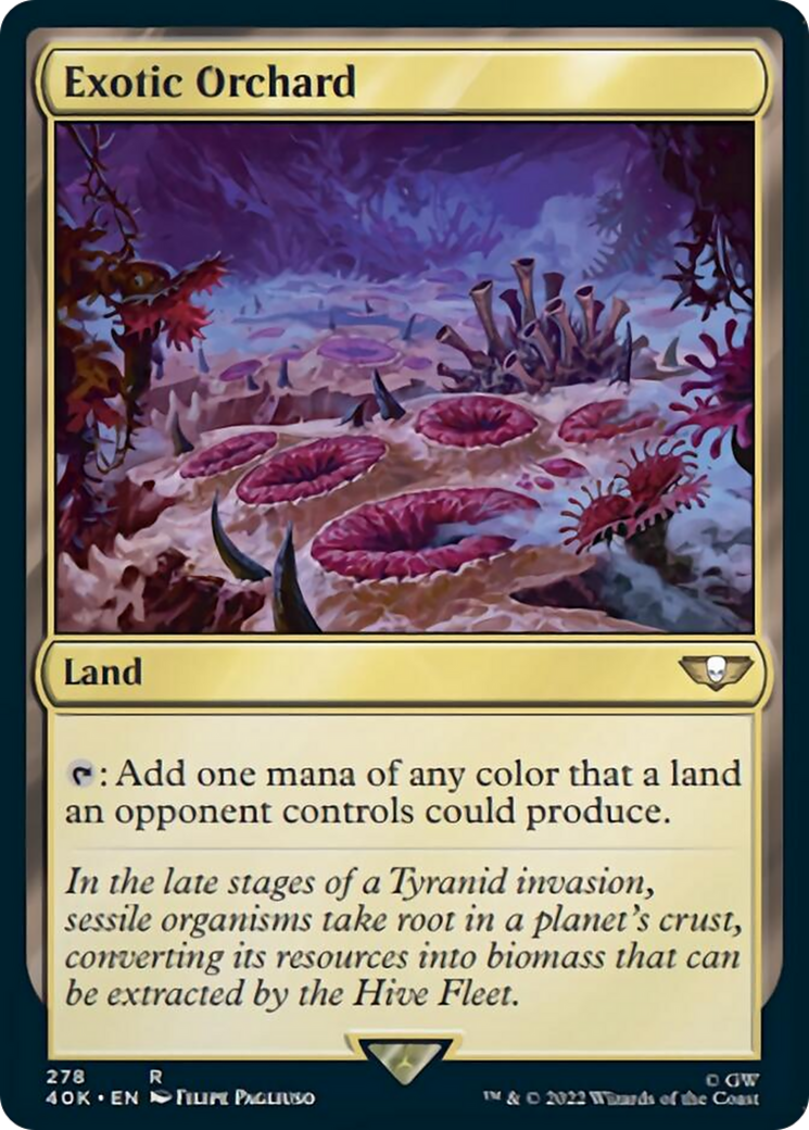 Exotic Orchard (Surge Foil) [Universes Beyond: Warhammer 40,000] | Gamers Paradise