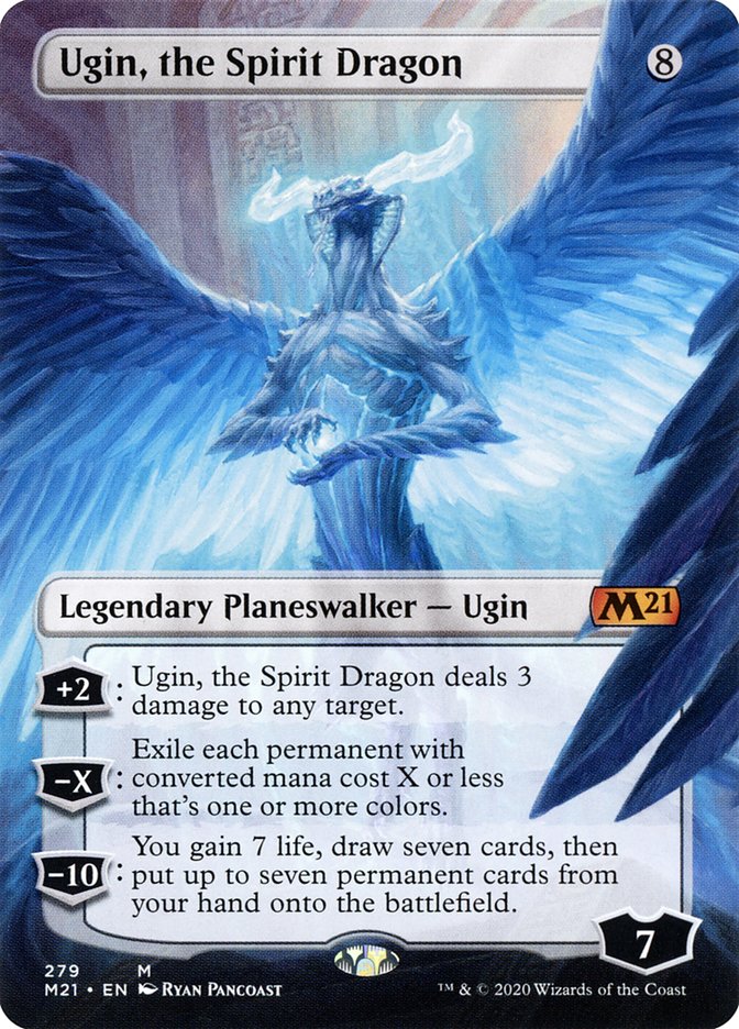 Ugin, the Spirit Dragon (279) (Borderless) [Core Set 2021] | Gamers Paradise