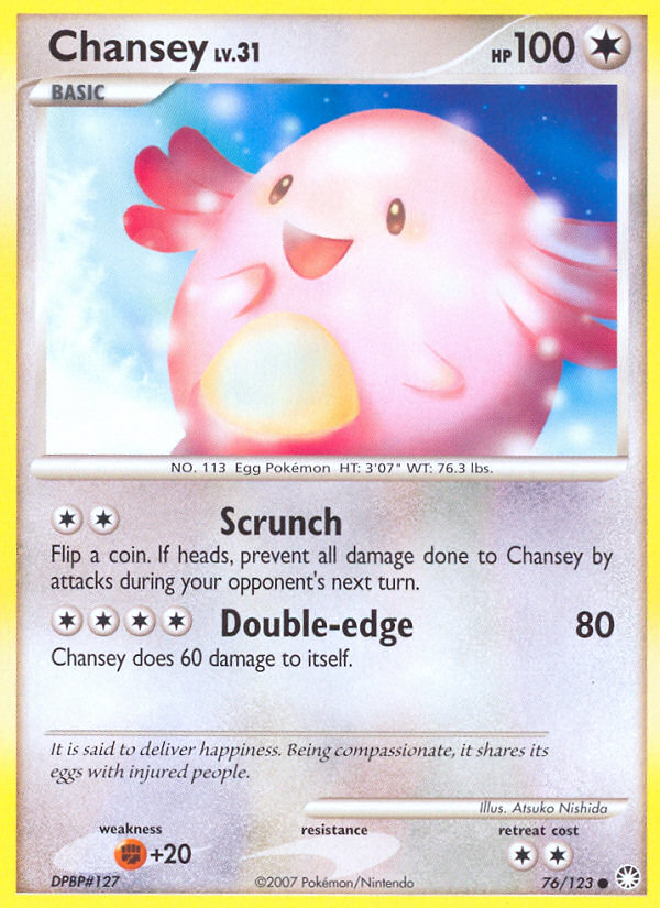 Chansey (76/123) [Diamond & Pearl: Mysterious Treasures] | Gamers Paradise