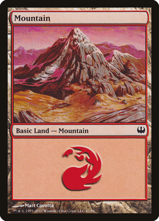 Mountain (81) [Duel Decks: Knights vs. Dragons] | Gamers Paradise
