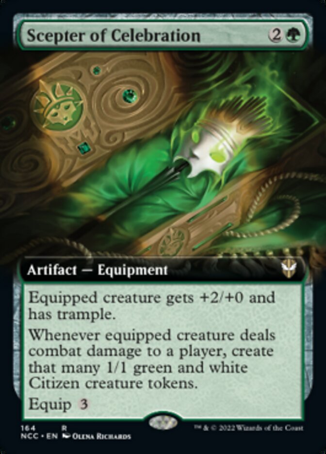Scepter of Celebration (Extended Art) [Streets of New Capenna Commander] | Gamers Paradise