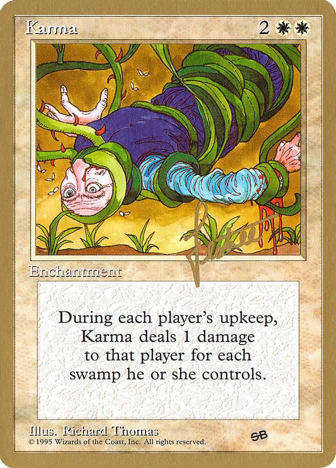 Karma (Bertrand Lestree) (SB) [Pro Tour Collector Set] | Gamers Paradise