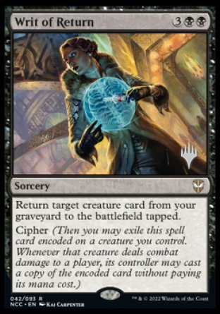 Writ of Return (Promo Pack) [Streets of New Capenna Commander Promos] | Gamers Paradise