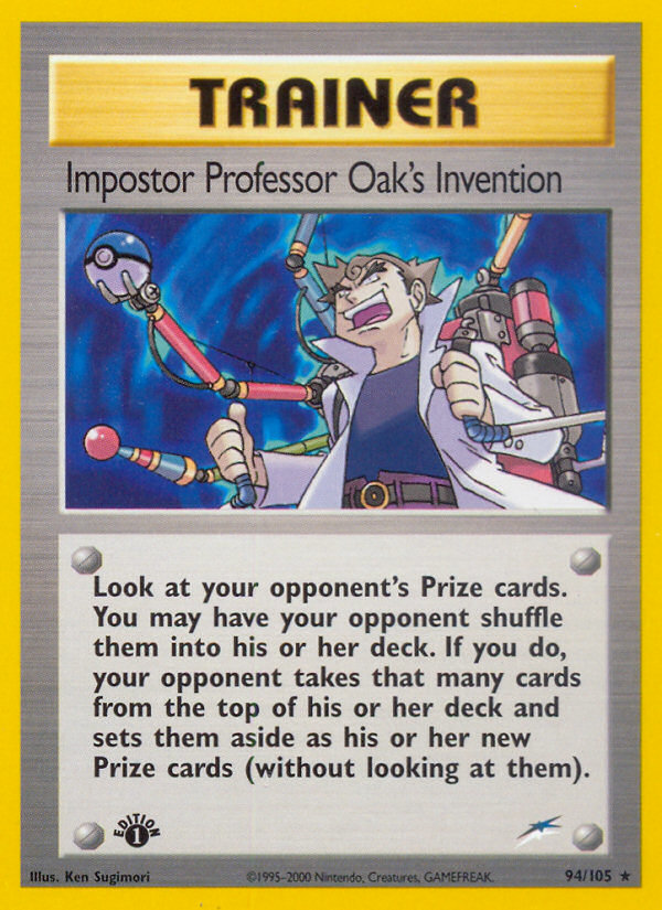 Impostor Professor Oak's Invention (94/105) [Neo Destiny 1st Edition] | Gamers Paradise