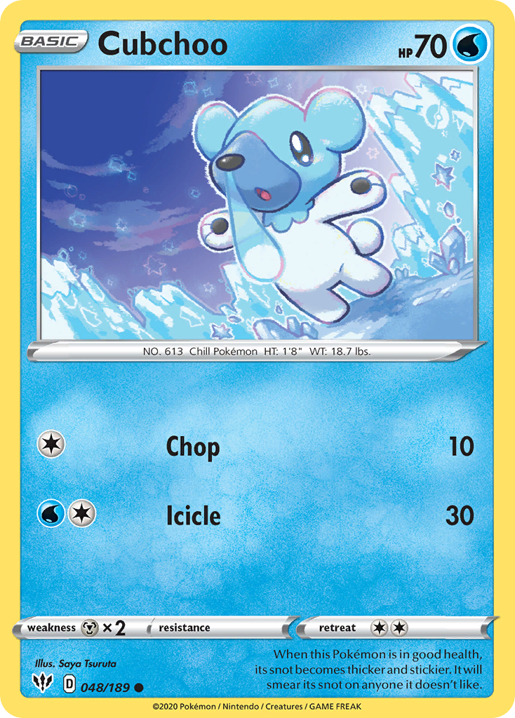 Cubchoo (048/189) [Sword & Shield: Darkness Ablaze] | Gamers Paradise