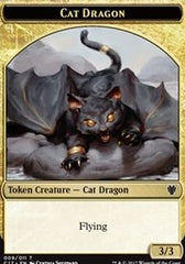 Cat Dragon // Dragon (006) Double-Sided Token [Commander 2017 Tokens] | Gamers Paradise