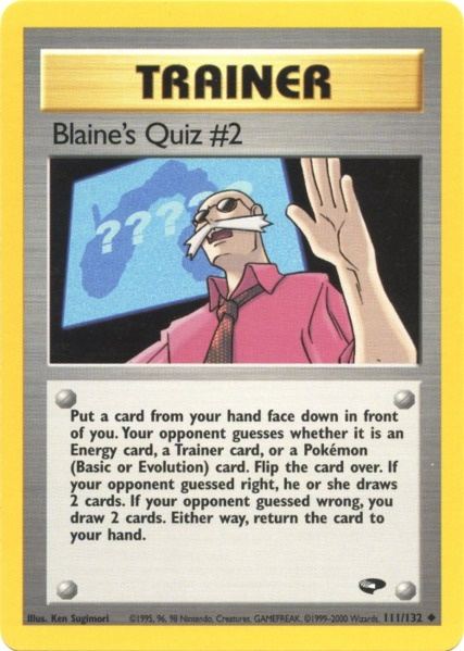 Blaine's Quiz #2 (111/132) [Gym Challenge Unlimited] | Gamers Paradise