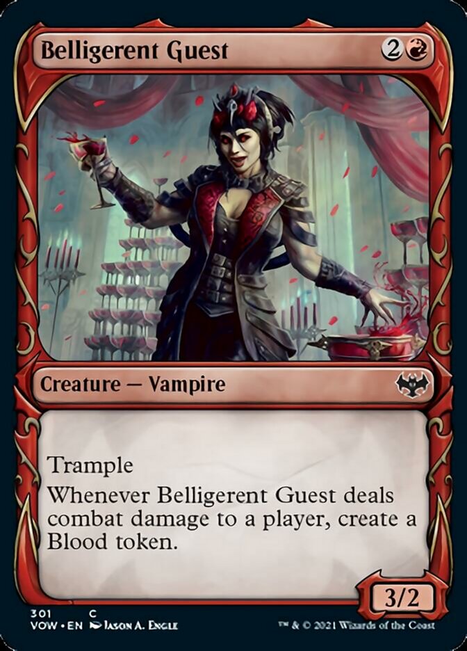 Belligerent Guest (Showcase Fang Frame) [Innistrad: Crimson Vow] | Gamers Paradise