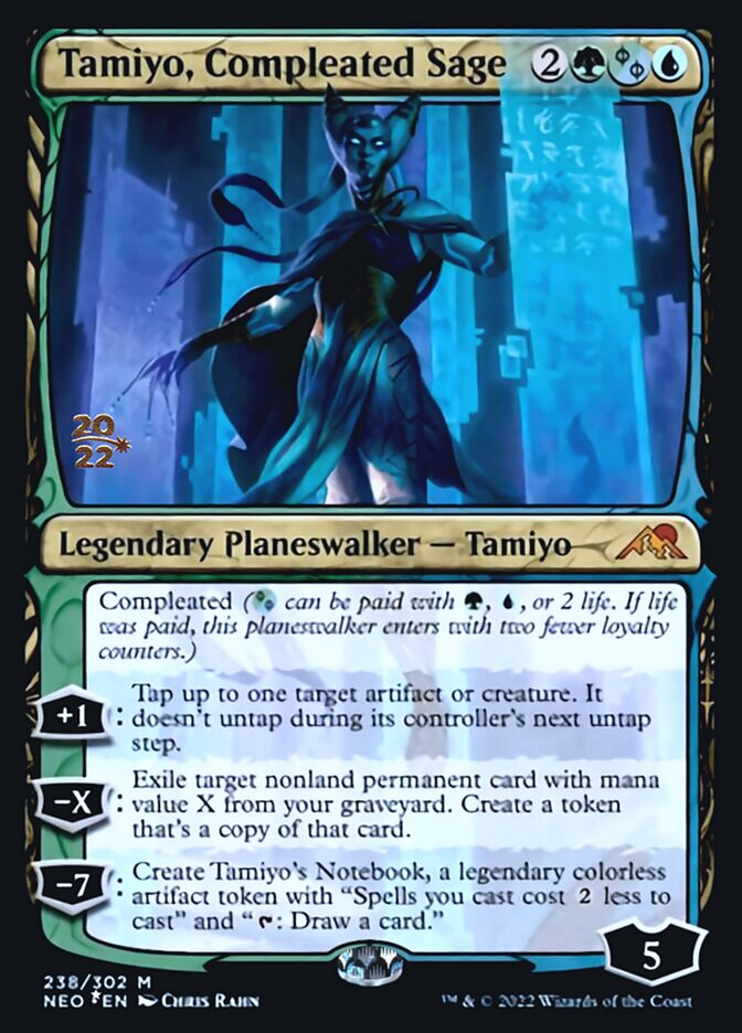 Tamiyo, Compleated Sage [Kamigawa: Neon Dynasty Prerelease Promos] | Gamers Paradise