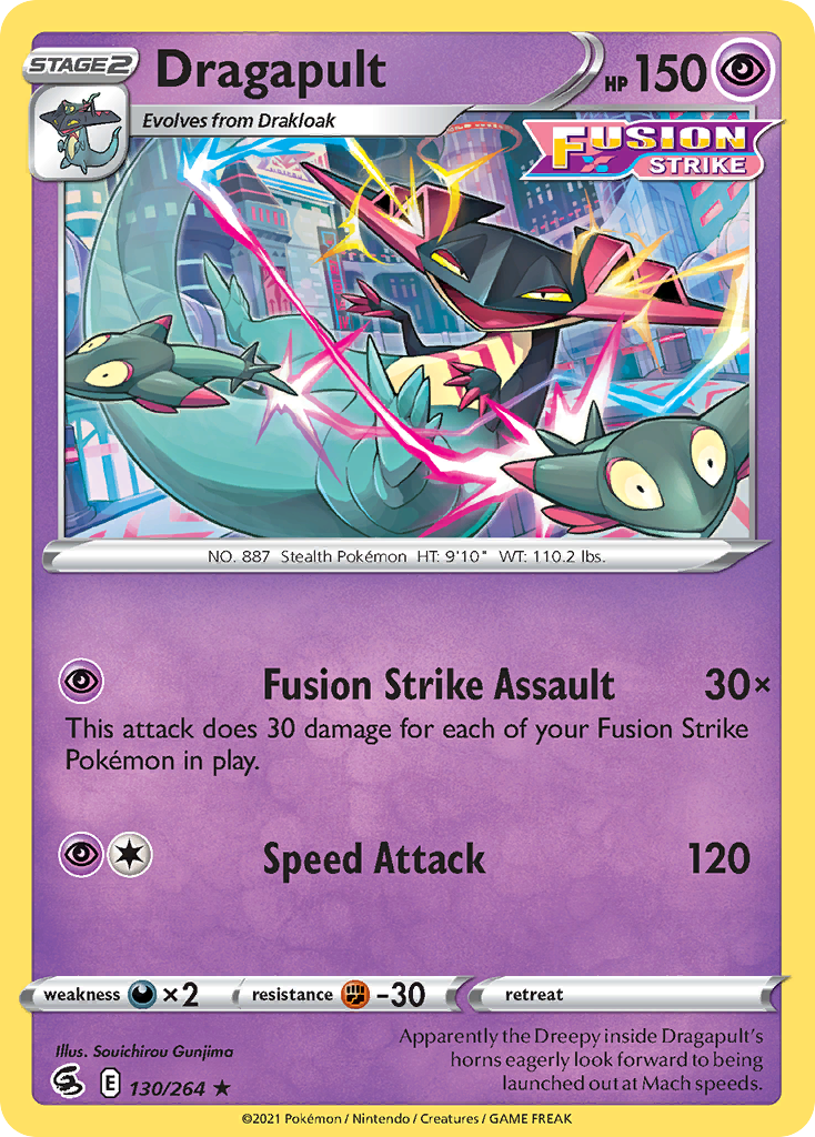 Dragapult (130/264) (Theme Deck Exclusive) [Sword & Shield: Fusion Strike] | Gamers Paradise