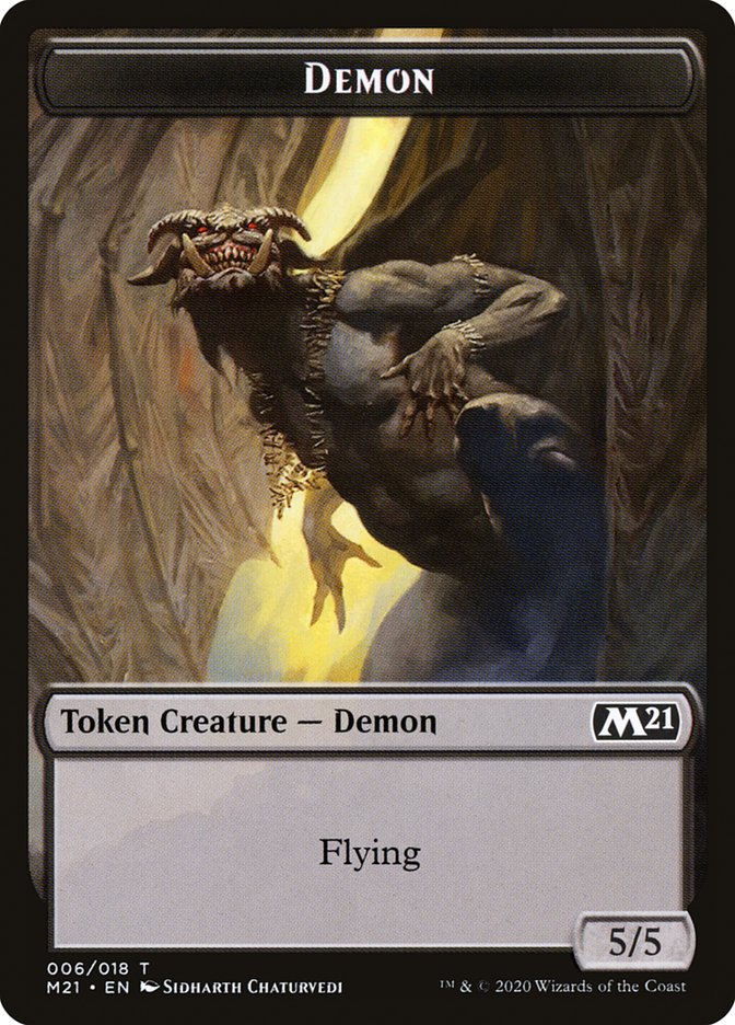 Angel // Demon Double-Sided Token [Core Set 2021 Tokens] | Gamers Paradise