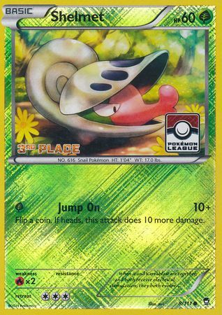 Shelmet (8/111) (League Promo 3rd Place) [XY: Furious Fists] | Gamers Paradise