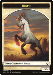 Adorned Pouncer // Horse Double-Sided Token [Hour of Devastation Tokens] | Gamers Paradise