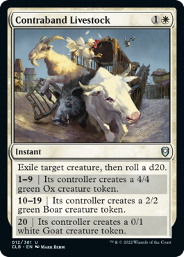 Contraband Livestock [Commander Legends: Battle for Baldur's Gate] | Gamers Paradise